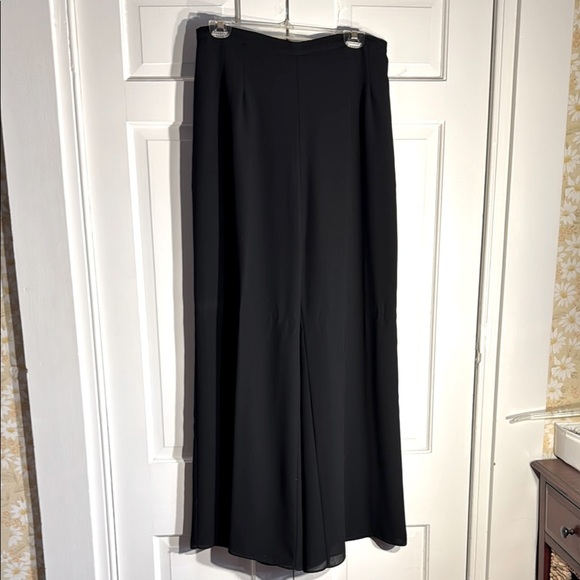 Chic Vintage JS Collections Black High-Waisted Wide Leg Pants Size 14 - Picture 3 of 8